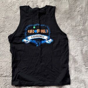 Next Level Apparel Black and Blue Men's Tank Top